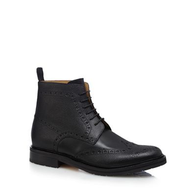RJR.John Rocha Black leather brogue boots